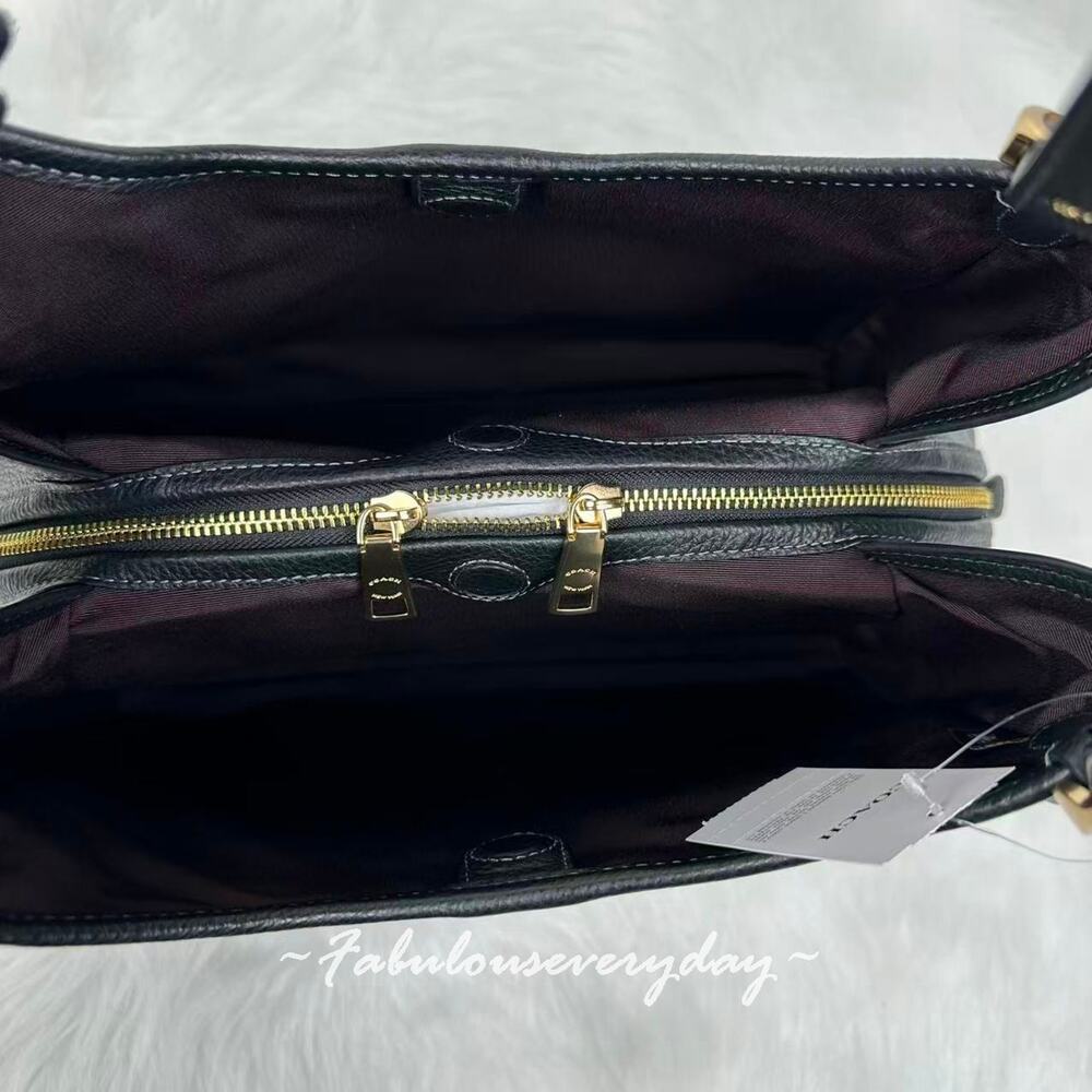 Coach Erin Shoulder Bag In Leather/Gold/Black CAQ86 NWT - Picture 9 of 10